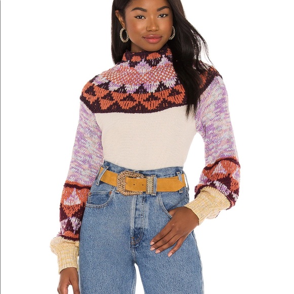 NWT Free People Swit The Small Stuff Pullover thermal sweater - Picture 3 of 11